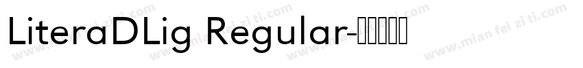 LiteraDLig Regular字体转换